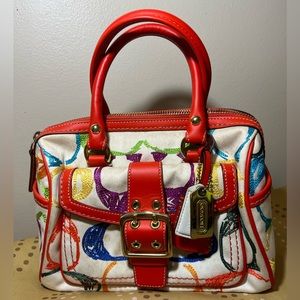 Coach Limited Edition Scribble Monogram Handbag